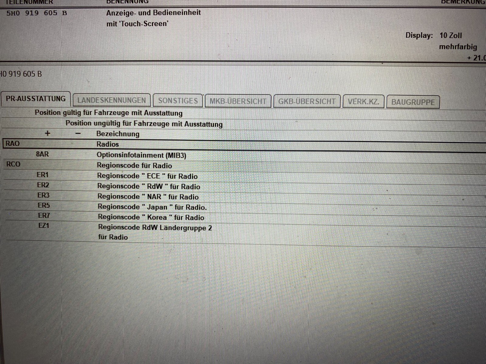 VW GOLF 8 2020-2021 VIRTUAL COCKPIT 5H0920340A+DISPLAY LCD 10ZOLL 5H0919605B NEU - Obrázek 19