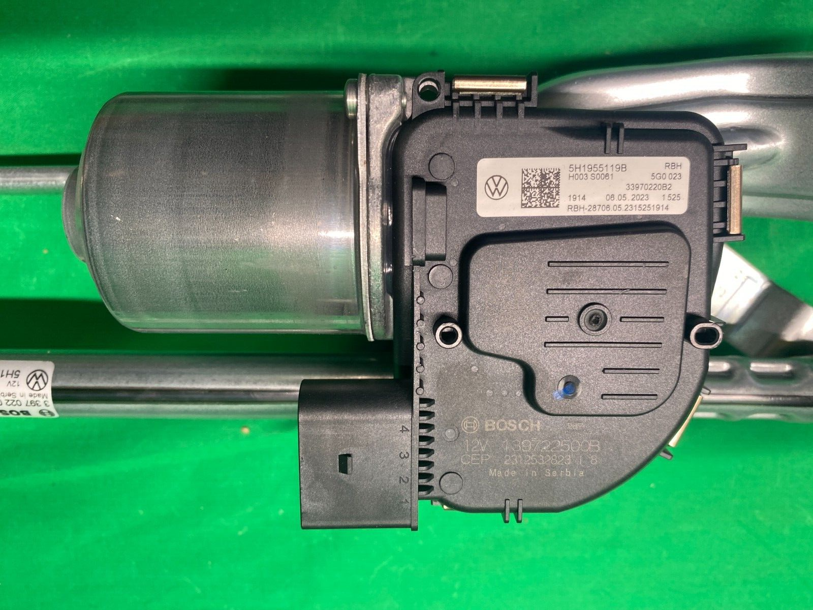 VW GOLF 8 WISCHERMOTOR GESTÄNGE VORNE 5H1955023D 5H1955119B KOMPLET NEU VW TEIL - Obrázek 7