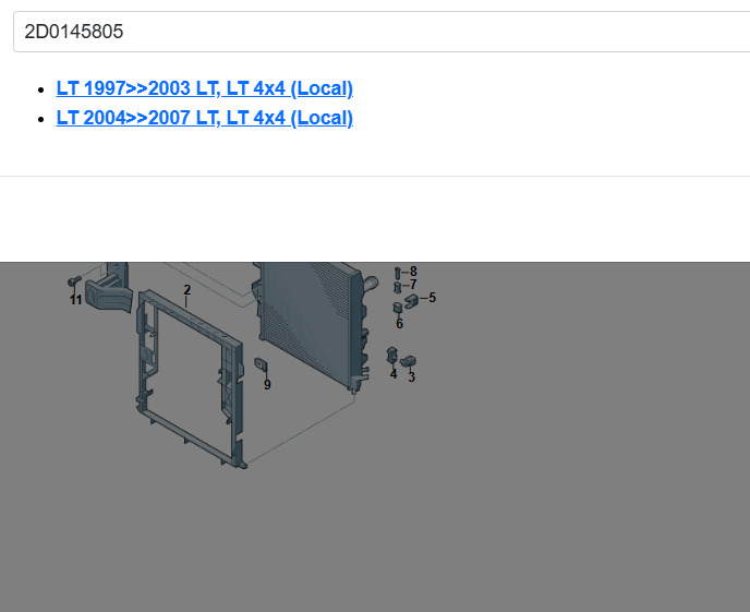 VW LT LADELUFTKÜHLER 2D0145805 DEMONT VOM TEST WAGEN ORIGINAL TEIL - Obrázek 5