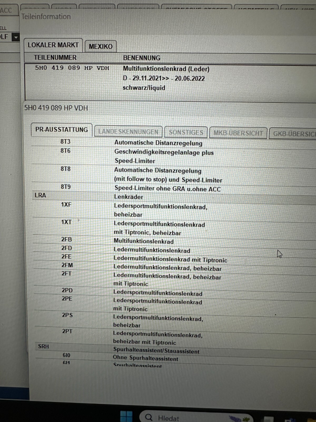 VW MULTIFUNKTIONS SPORT LEDER LENKRAD BEHEIZT MIT R LOGO 5H0419089HP Fast Neu... - Obrázek 20