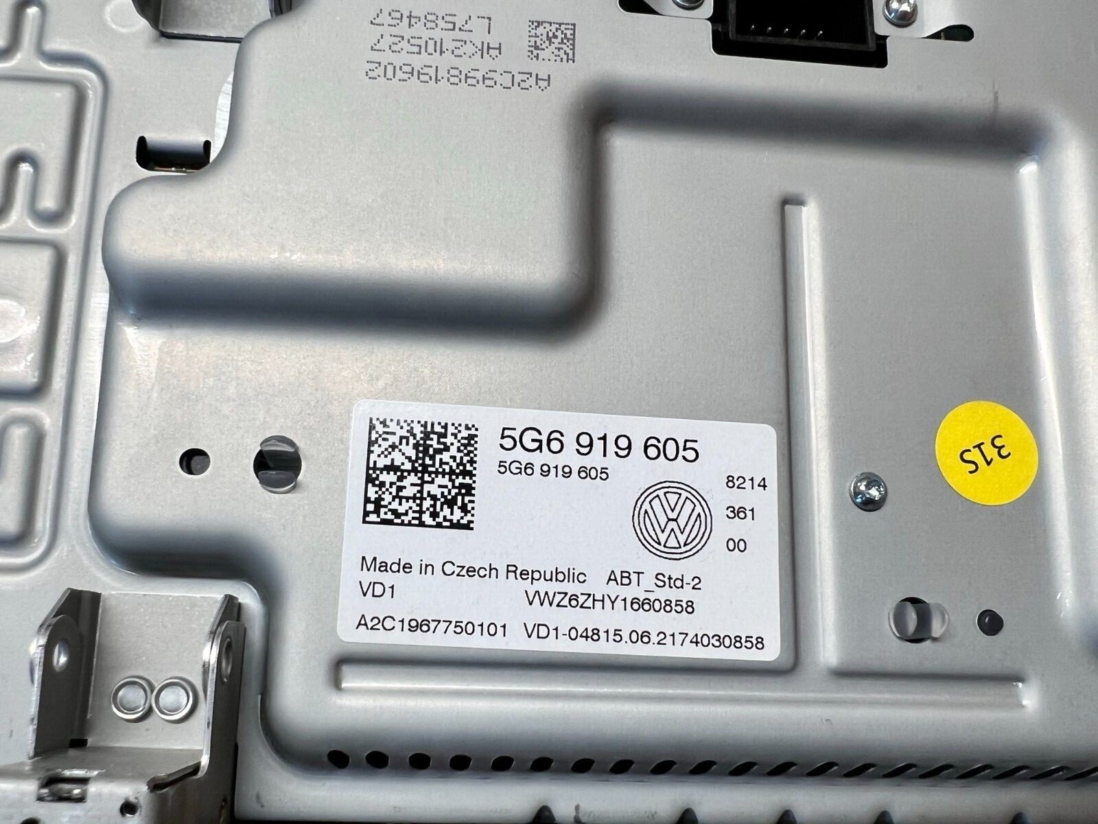 VW PASSAT ARTEON LCD DISPLAY BEDIENEINHEIT MIB2.5 5G6919605 = 5NN919605 NEU ORIG - Obrázek 7