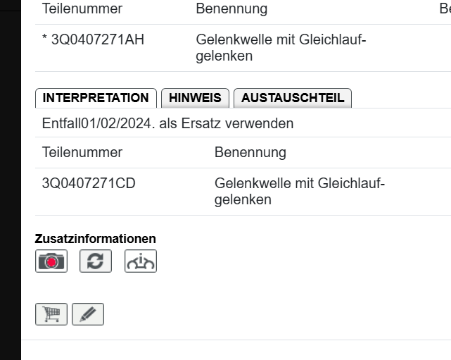 VW PASSAT TIGUAN DSG ANTRIEBSWELLE V.L. 3Q0407271AG = 3Q0407271AH = 3Q0407271CD - Obrázek 5