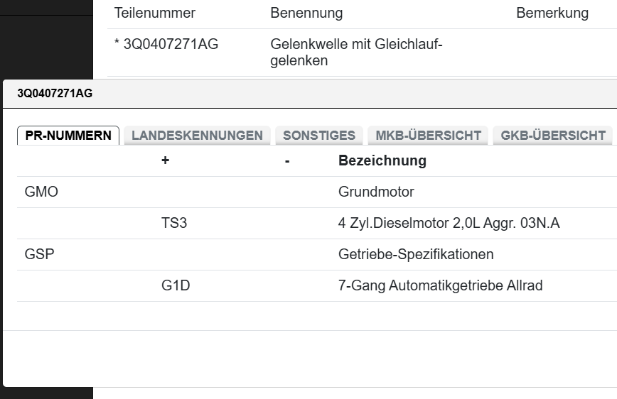 VW PASSAT TIGUAN DSG ANTRIEBSWELLE V.L. 3Q0407271AG = 3Q0407271AH = 3Q0407271CD - Obrázek 6