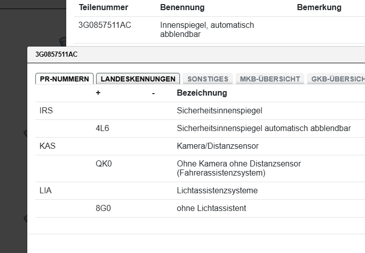VW ŠKODA SEAT INNENSPIEGEL AUTOMATISCH ABBLENDBAR 3G0857511AC ORIG - Obrázek 5