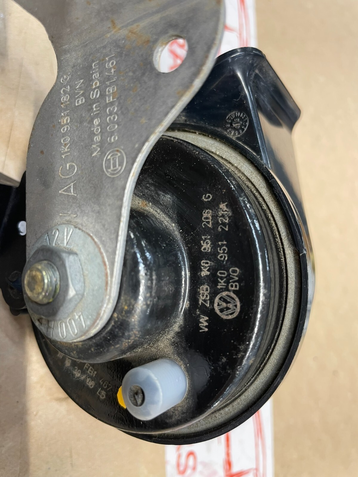 VW SKODA SEAT SIGNALHORN TIEFTON 5C0951221B - Obrázek 12