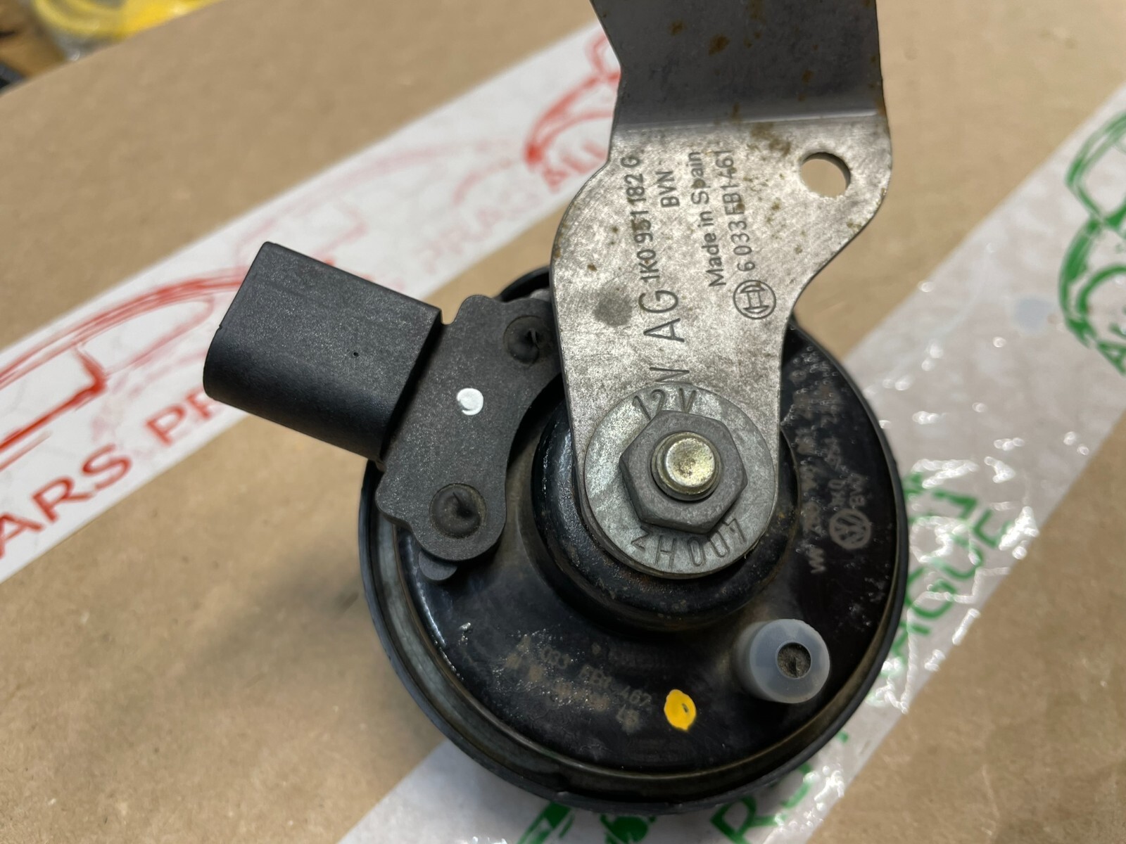 VW SKODA SEAT SIGNALHORN TIEFTON 5C0951221B - Obrázek 17