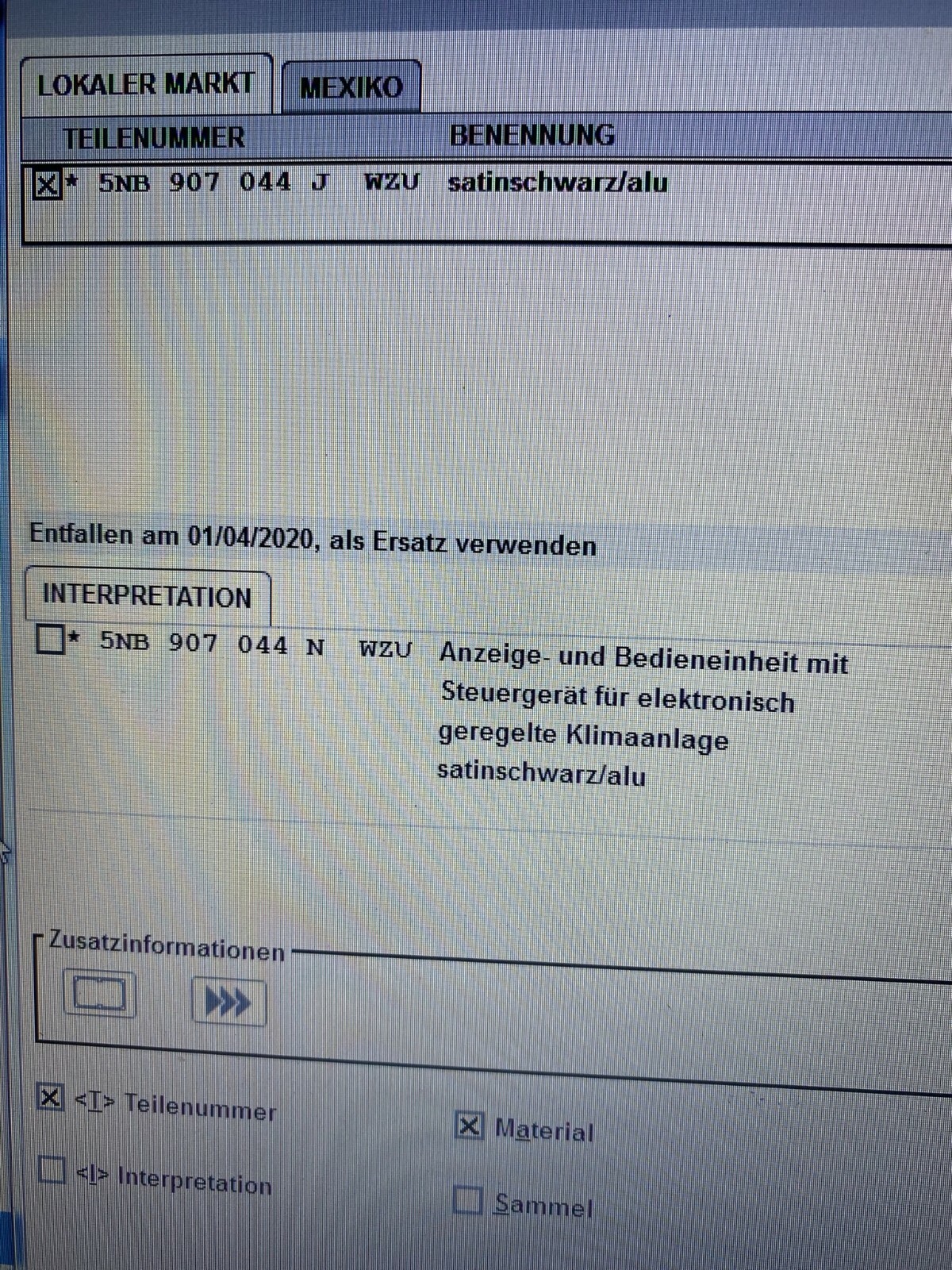 VW TIGUAN II ALLSPACE KLIMABEDIENTEIL SITZHEIZUNG STANDHEIZUNG 5NB907044R ORIG - Obrázek 9