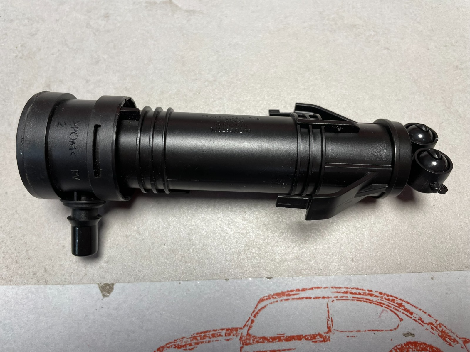 VW TOUAREG 7P HUBZYLINDER MIT DÜSENTRÄGER UND SPRITZDÜSE 7P6955103A ! - Obrázek 8