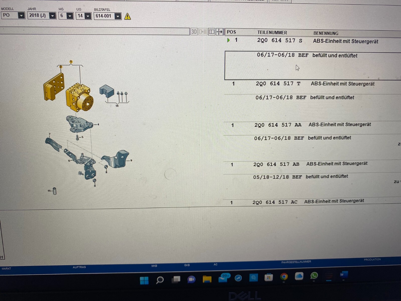 WV, AUDI, SKODA, SEAT ABS-STEUERGERÄT ESP 2Q0614517S 2Q0614517AE ORIG. NEU!!! - Obrázek 9