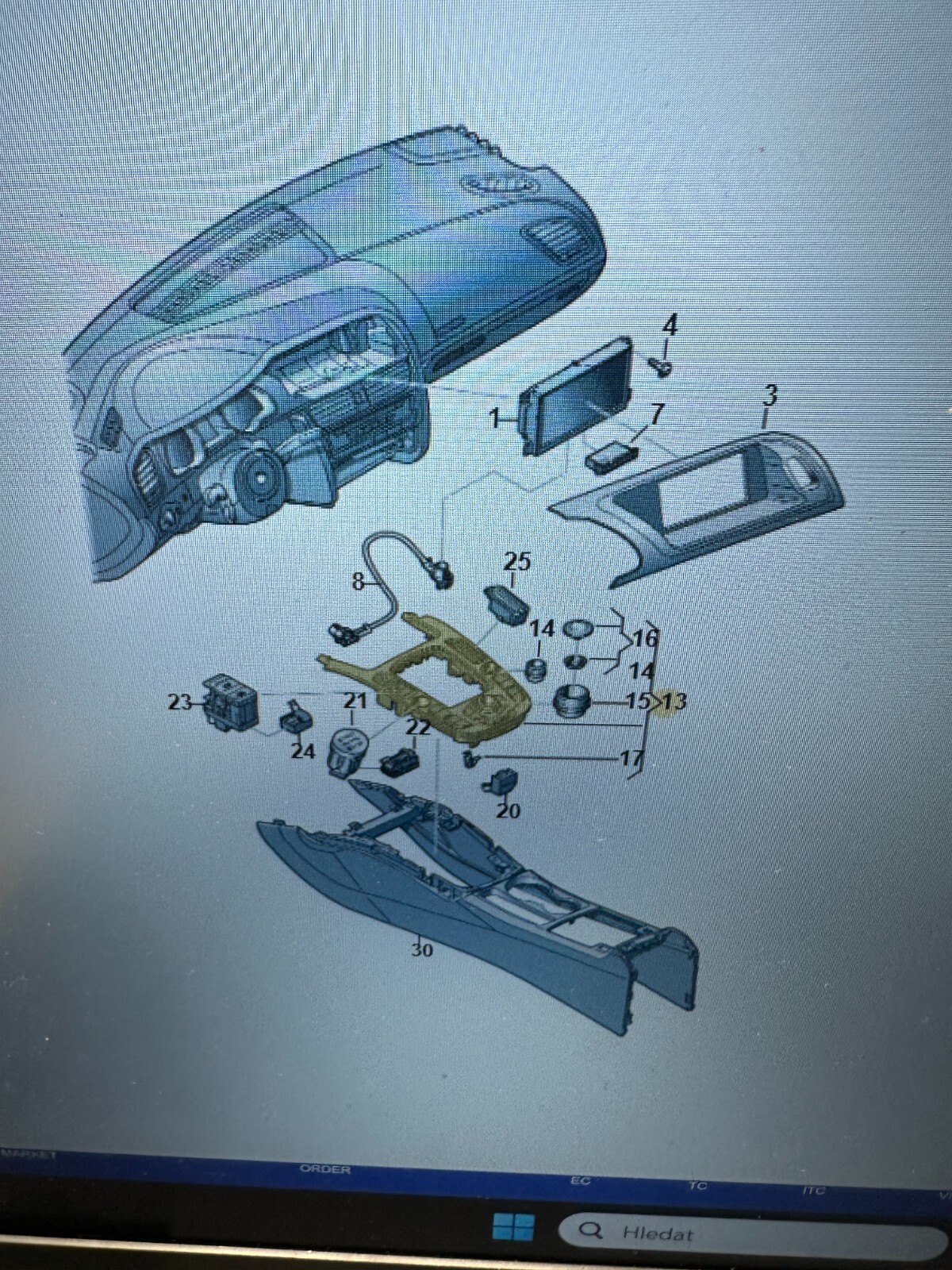 8T0919611L AUDI A4 A5 Q5 BEDIENUNGSEINHEIT FÜR MULTI-MEDIASYSTEM MMI FAST NEU ! - Obrázek 4