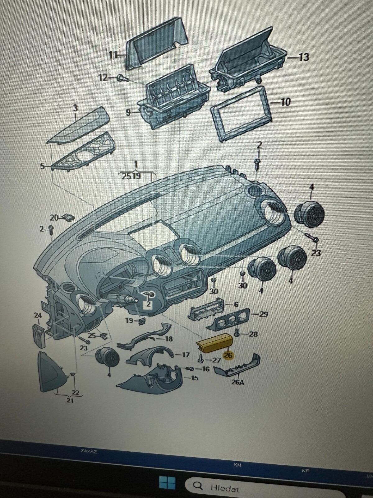 AUDI A1 SCHALTER LEISTE MEHR FACHSCHALTER MIT SITZHEIZUNG 8X1857851 ORIG.AUDI ! - Obrázek 4