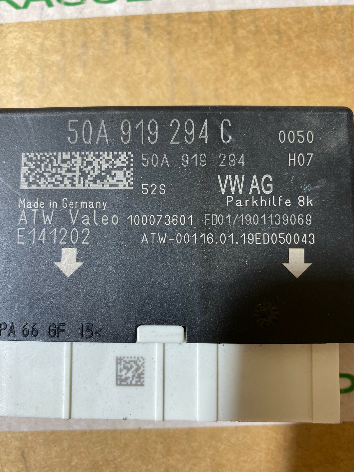 AUDI A1,A3/S3,Q2,Q3 PARKABSTANDSKONTROLLGERÄT 5QA919294C ORIGINAL NEU!!! - Obrázek 6