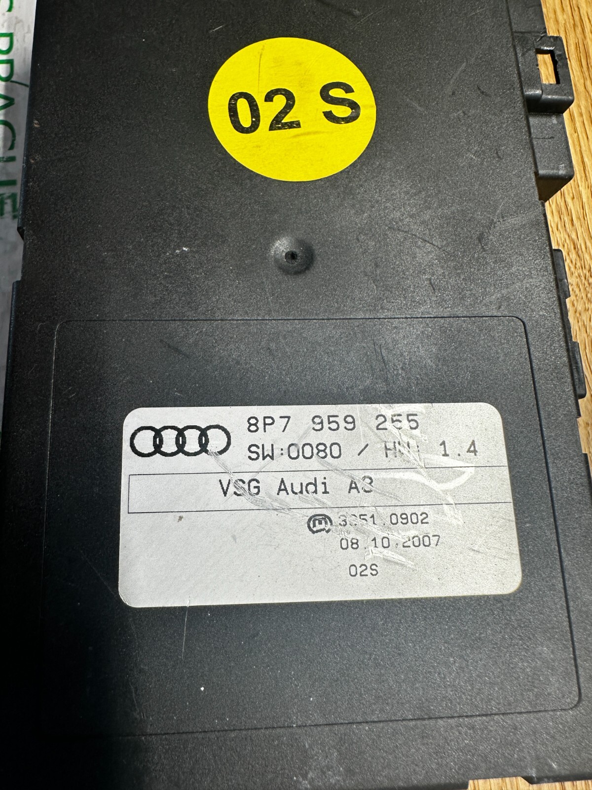 AUDI A3 CABRIO 8P VERDECKSTEUERGERÄT 8P7959255 Fast Neu Teil dem vom Test Wagen - Obrázek 3