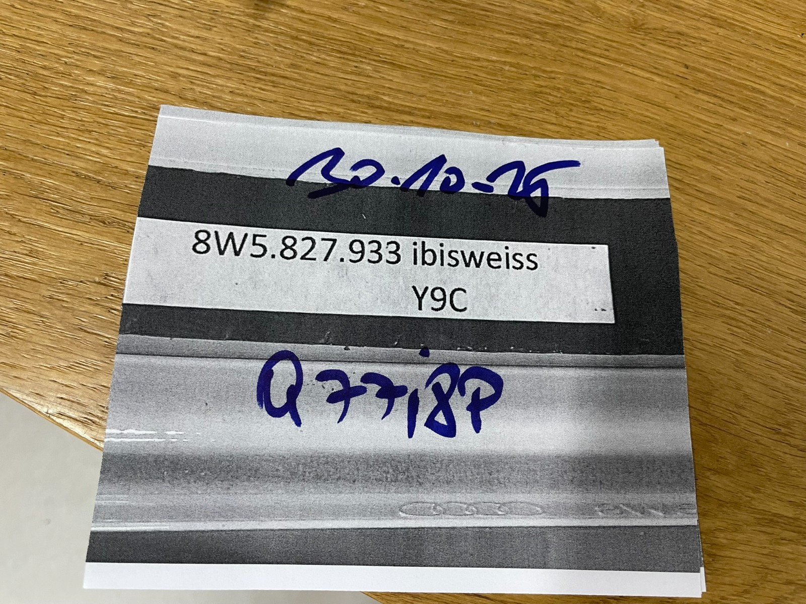 AUDI A4 S4 8W B9 HECKKLAPPE SPOILER 8W5827933C IBIS WEISS ORIG AUDI NEU !!! - Obrázek 15