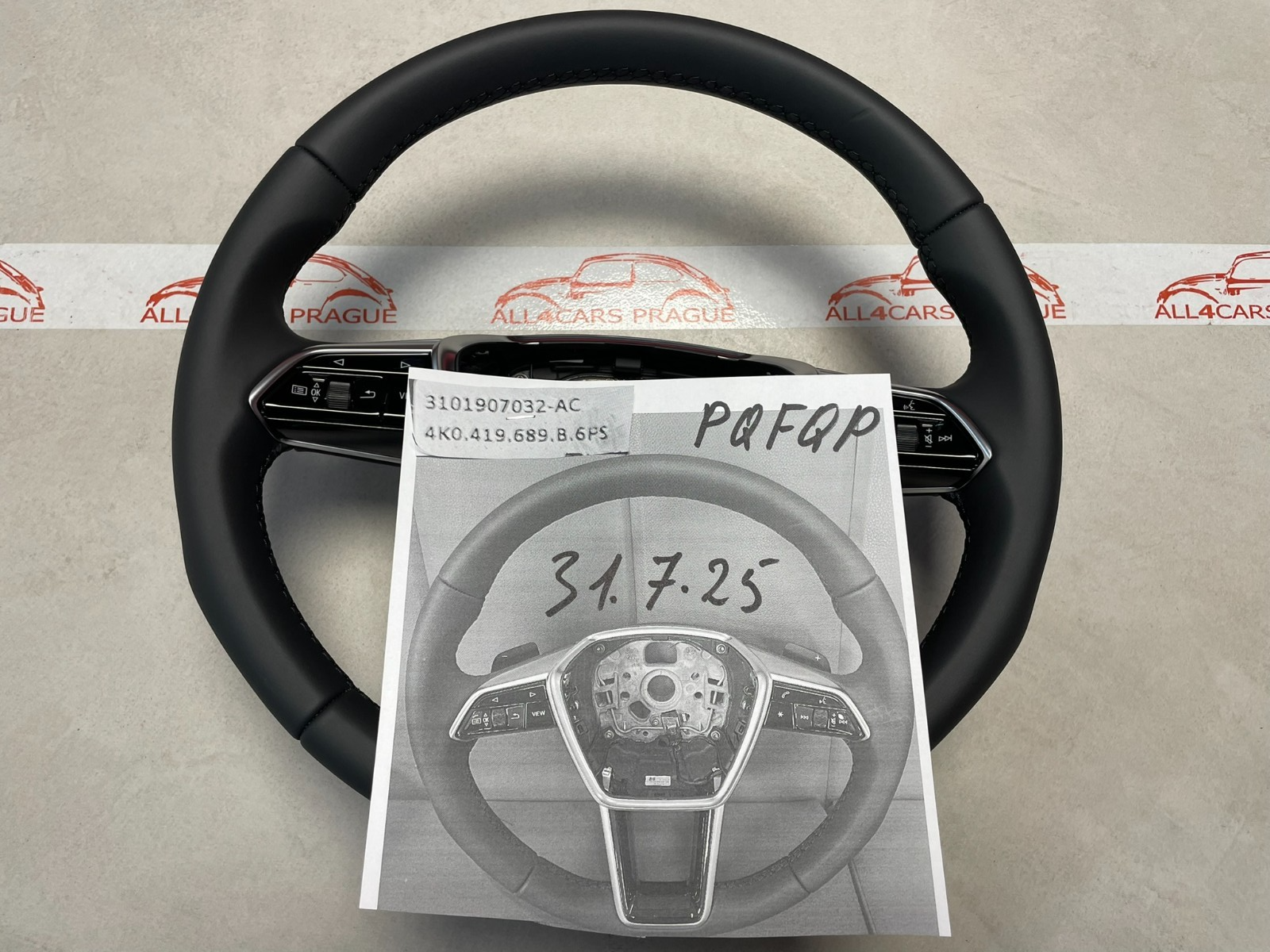 AUDI A6 A7 C8 4K AUDI SPORT LEDER LENKRAD PADELS FAST NEU KM STAND NUR 2500 KM - Obrázek 24