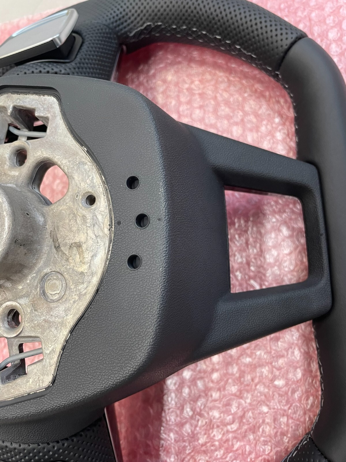 AUDI A6 S6 A7 S7 C8 4K AUDI S SPORT LEDER LENKRAD ABGEFLACHT GELOCHT ORIG.NEU - Obrázek 16