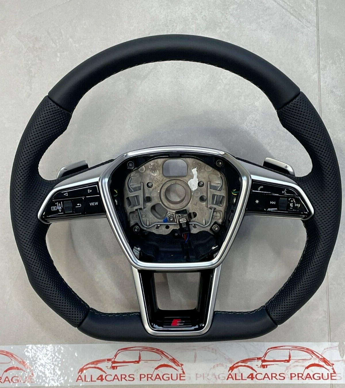 AUDI A6 S6 A7 S7 C8 4K AUDI S SPORT LEDER LENKRAD ABGEFLACHT GELOCHT ORIG.NEU