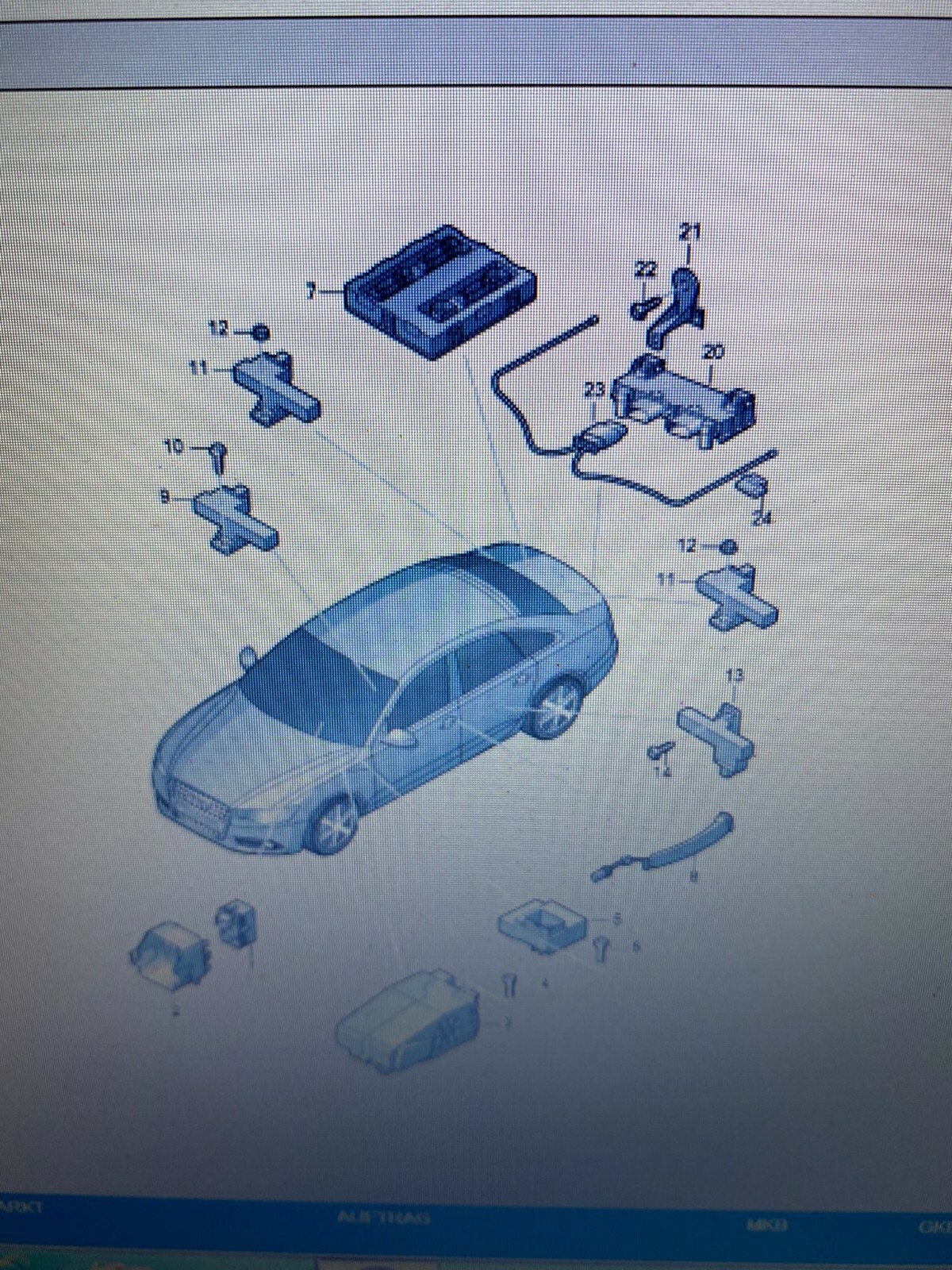 AUDI A6/S6/RS6, A7 GEBERLEITUNG HECKKLAPPENÖFFNUNG 3AA962243C ORIGINAL NEU!! - Obrázek 12