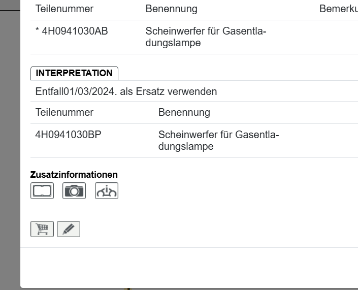 AUDI A8 4H D4 BI-XENON SCHEINWERFER RECHTS 4H0941030AB = 4H0941030BP ORIG.NEU ! - Obrázek 9