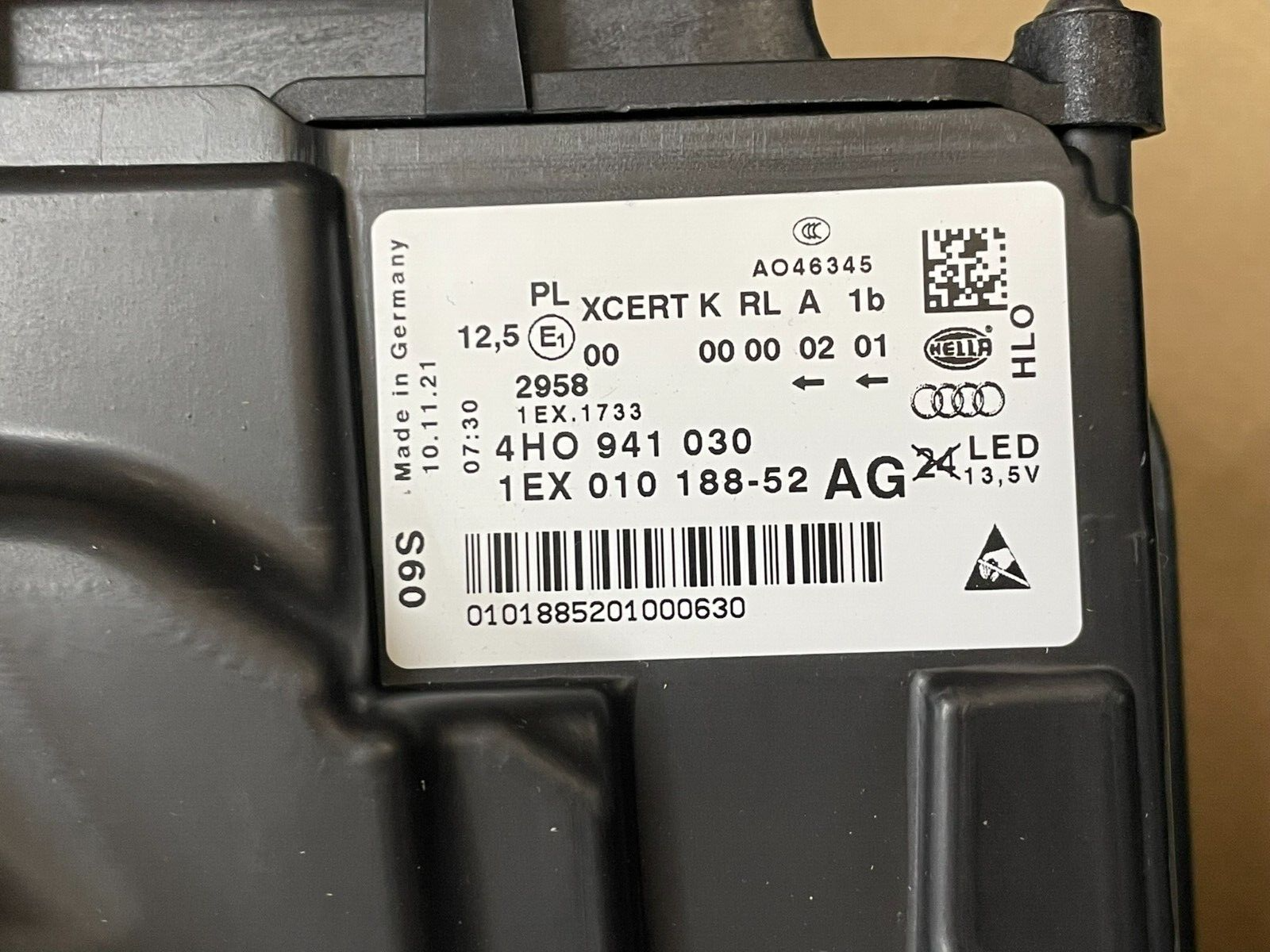 AUDI A8 4H D4 VOLL LED FRONTSCHEINWERFER R. 4H0941030AG = 4H0941030BK NEU ORIG! - Obrázek 9