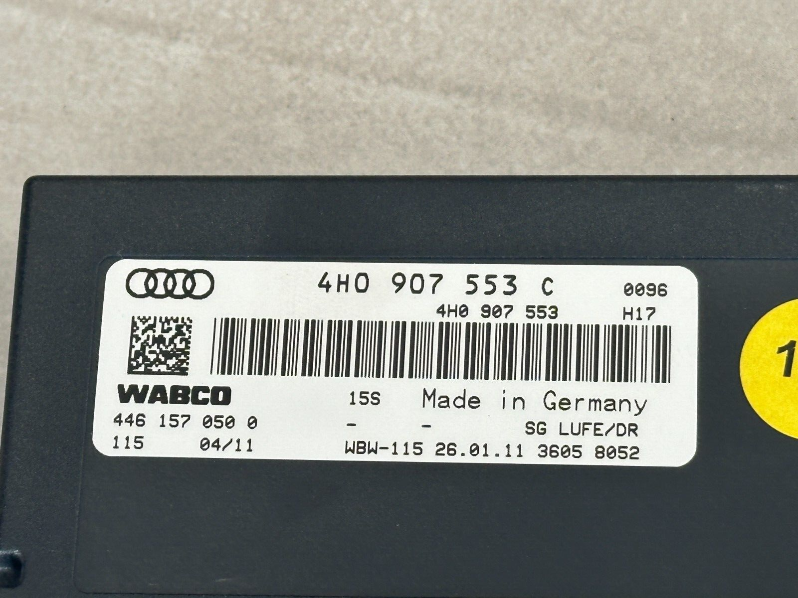 AUDI A8 LUFTFAHRWERK-FEDERUNG STEUERGERÄT 4H0907553C FAST NEU DEM.VOM TEST WAGEN - Obrázek 5