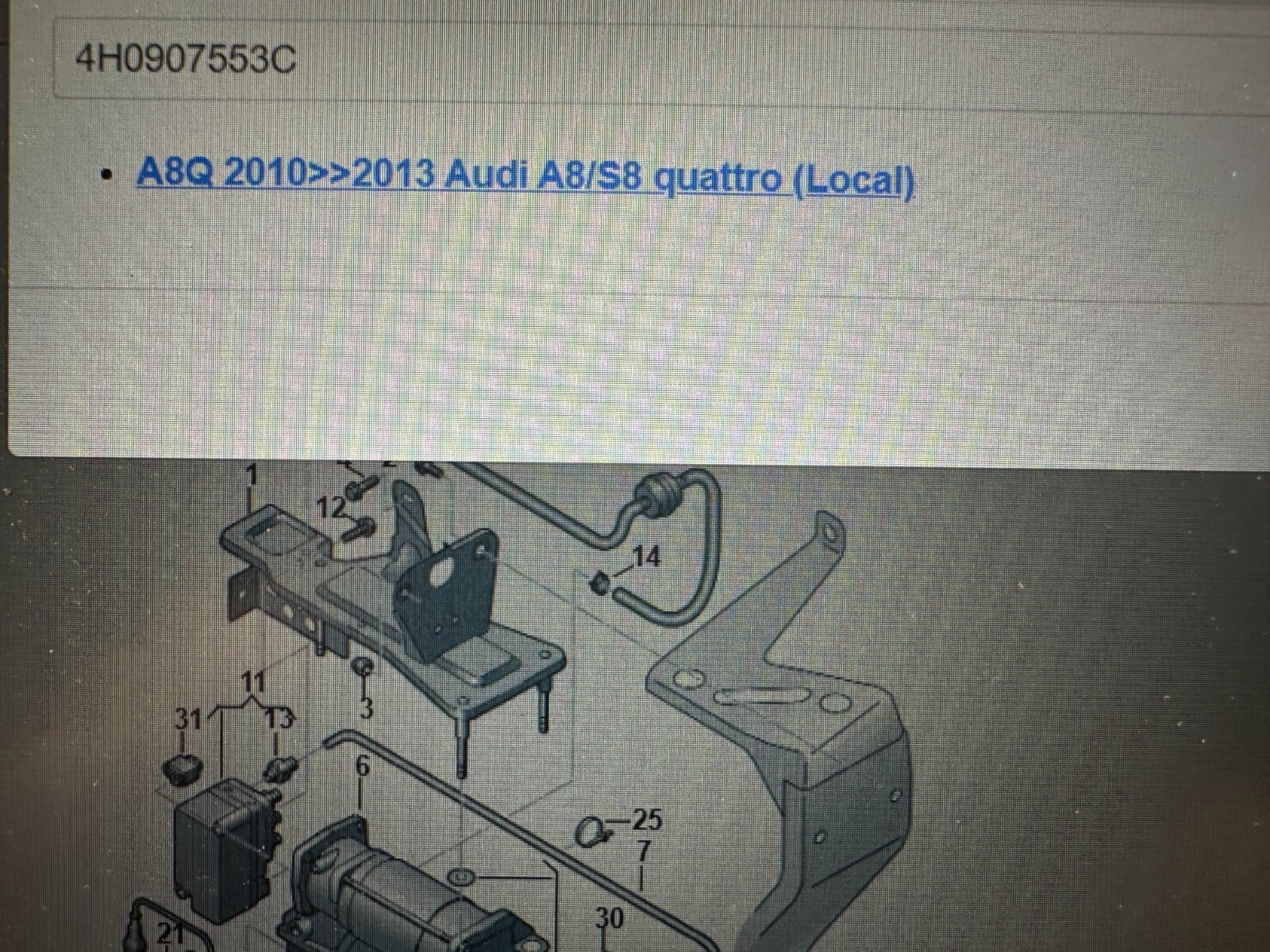 AUDI A8 LUFTFAHRWERK-FEDERUNG STEUERGERÄT 4H0907553C FAST NEU DEM.VOM TEST WAGEN - Obrázek 8