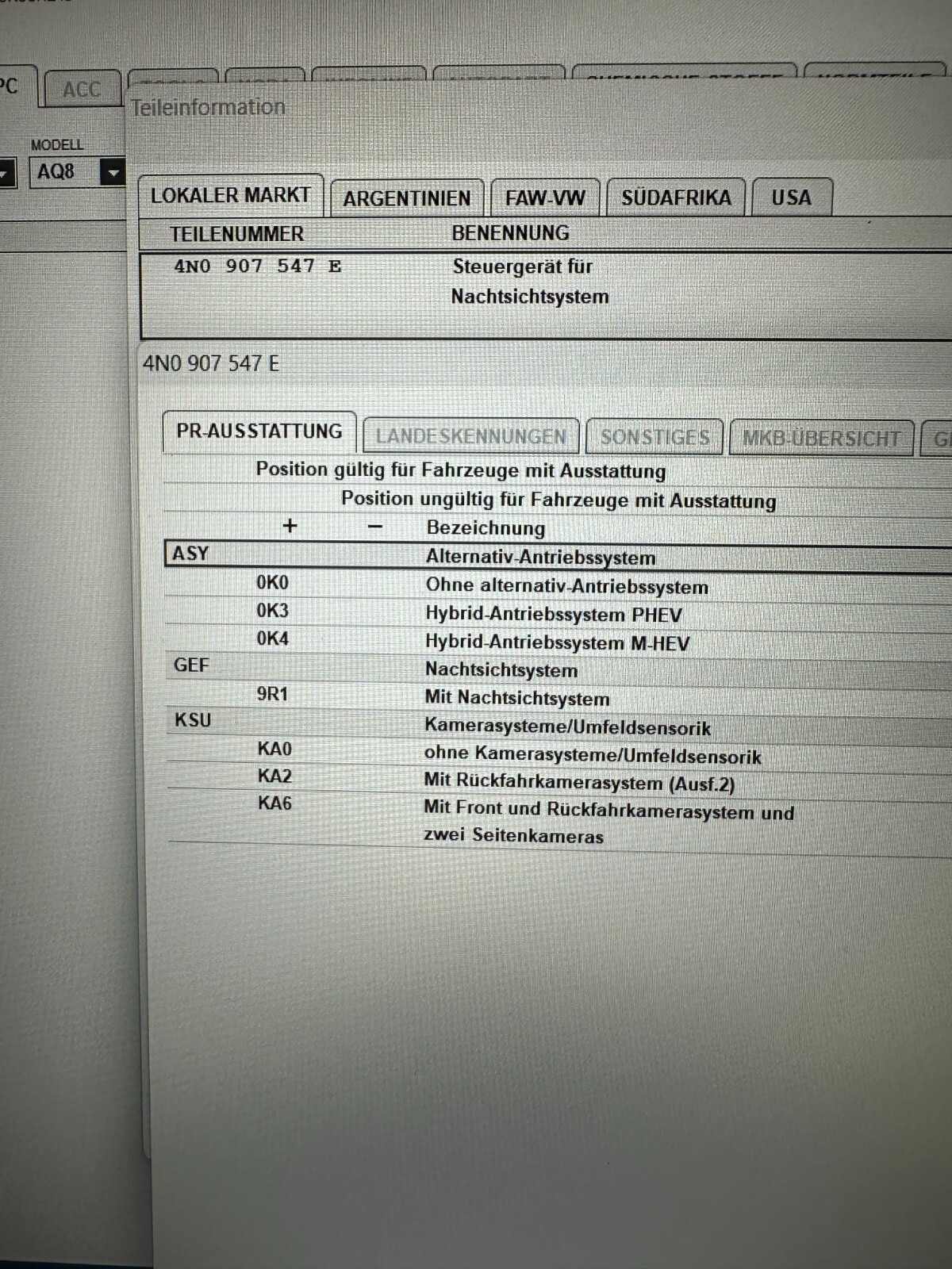 AUDI A8 Q8 NIGHT VISION ECU NACHTSICHT VISION STEUERGERÄT 4N0907547E NEU ORIG.!! - Obrázek 13