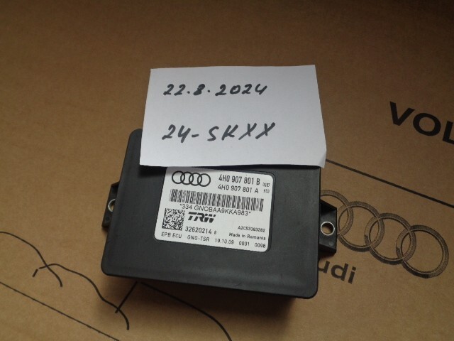 AUDI A8 STEUERGERÄT ELEKTROMECHANISCHE BREMSE 4H0907801B FAST NEU DEM V TEST CAR - Obrázek 10