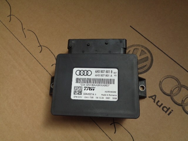 AUDI A8 STEUERGERÄT ELEKTROMECHANISCHE BREMSE 4H0907801B FAST NEU DEM V TEST CAR