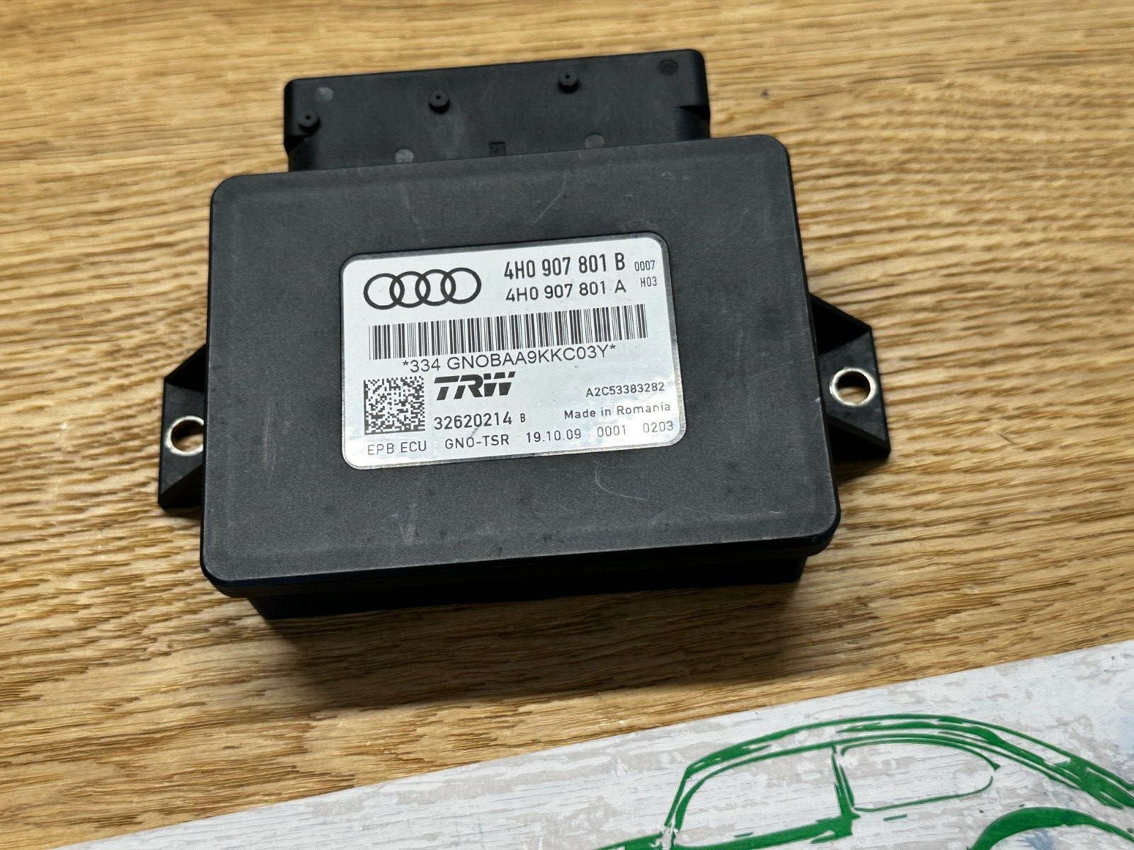 AUDI A8 STEUERGERÄT ELEKTROMECHANISCHE BREMSE 4H0907801B Fast Neu dem v Test Car - Obrázek 4