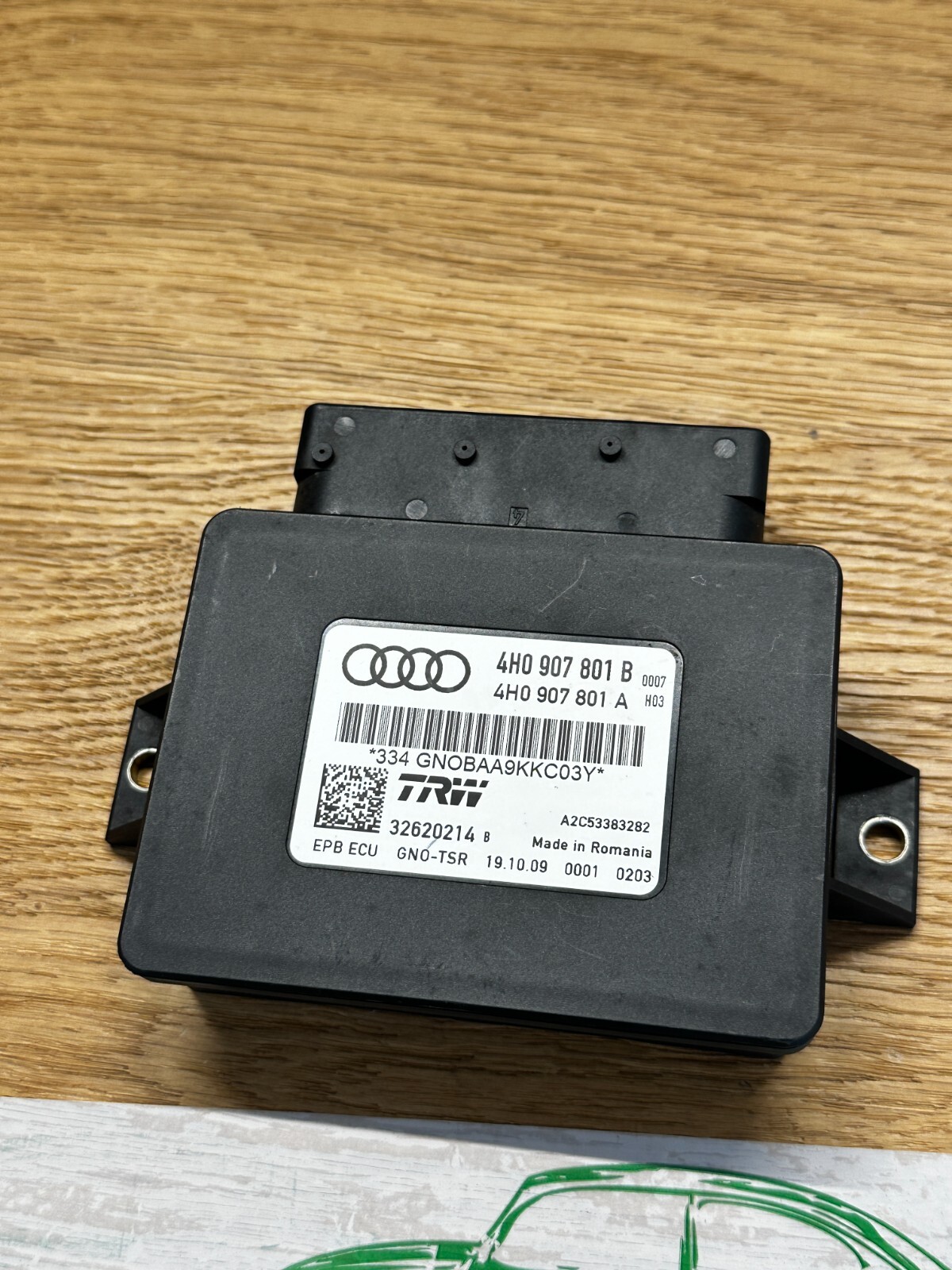 AUDI A8 STEUERGERÄT ELEKTROMECHANISCHE BREMSE 4H0907801B Fast Neu dem v Test Car - Obrázek 5