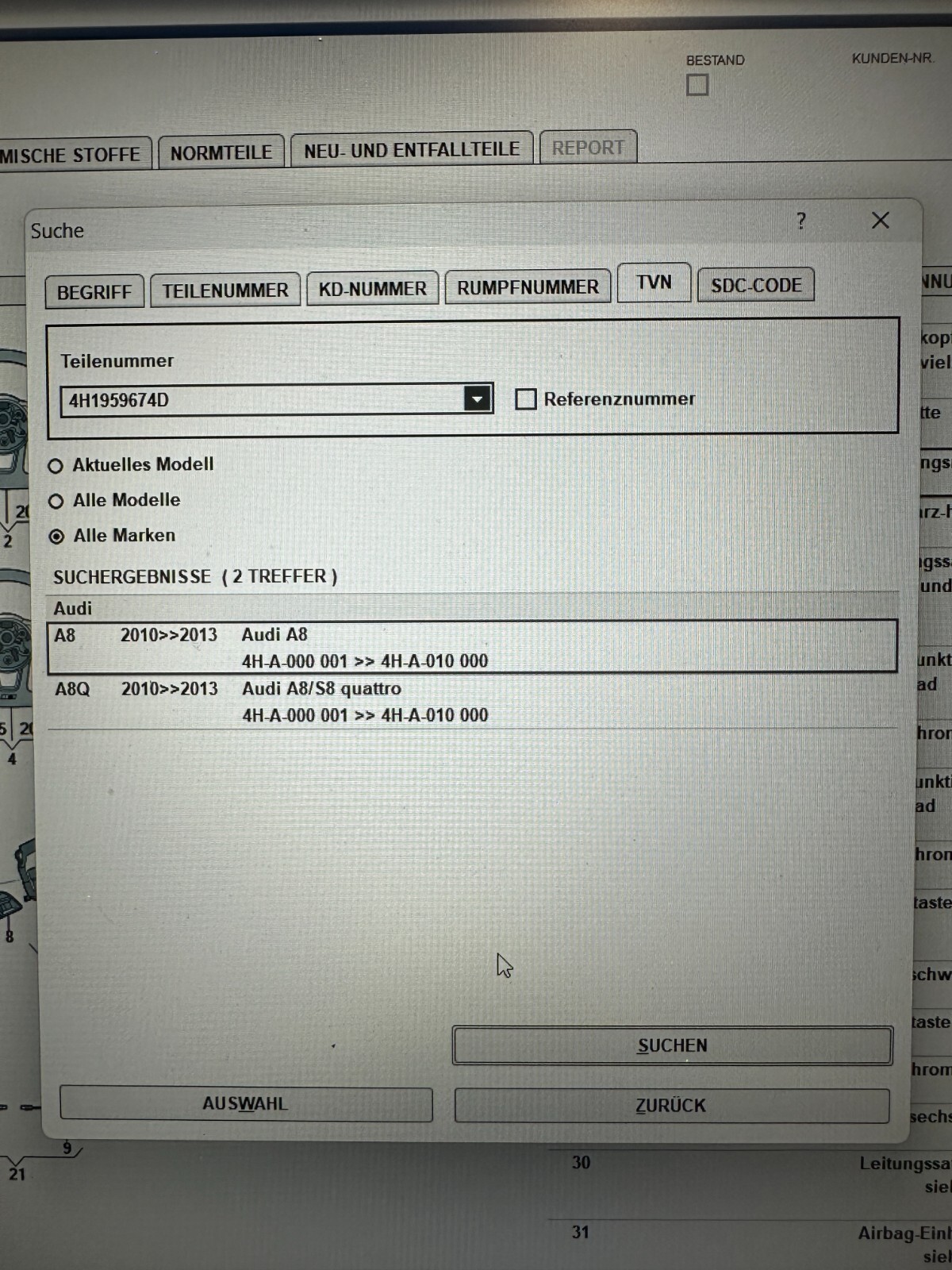 AUDI A8/S8 MEHRFACHSCHALTER SCHALTER 4H1959674D MULTIPLE SWITCH 4H1 959 674 D OE - Obrázek 15