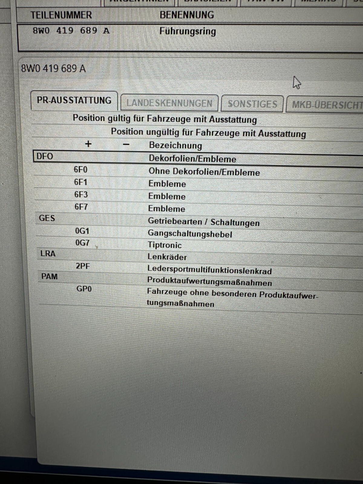 AUDI FLAT STEERING WHEEL TRIM S3 RS3 S4 RS4 S5 RS5 8W0419689A ORIGINAL NEU !! - Obrázek 12