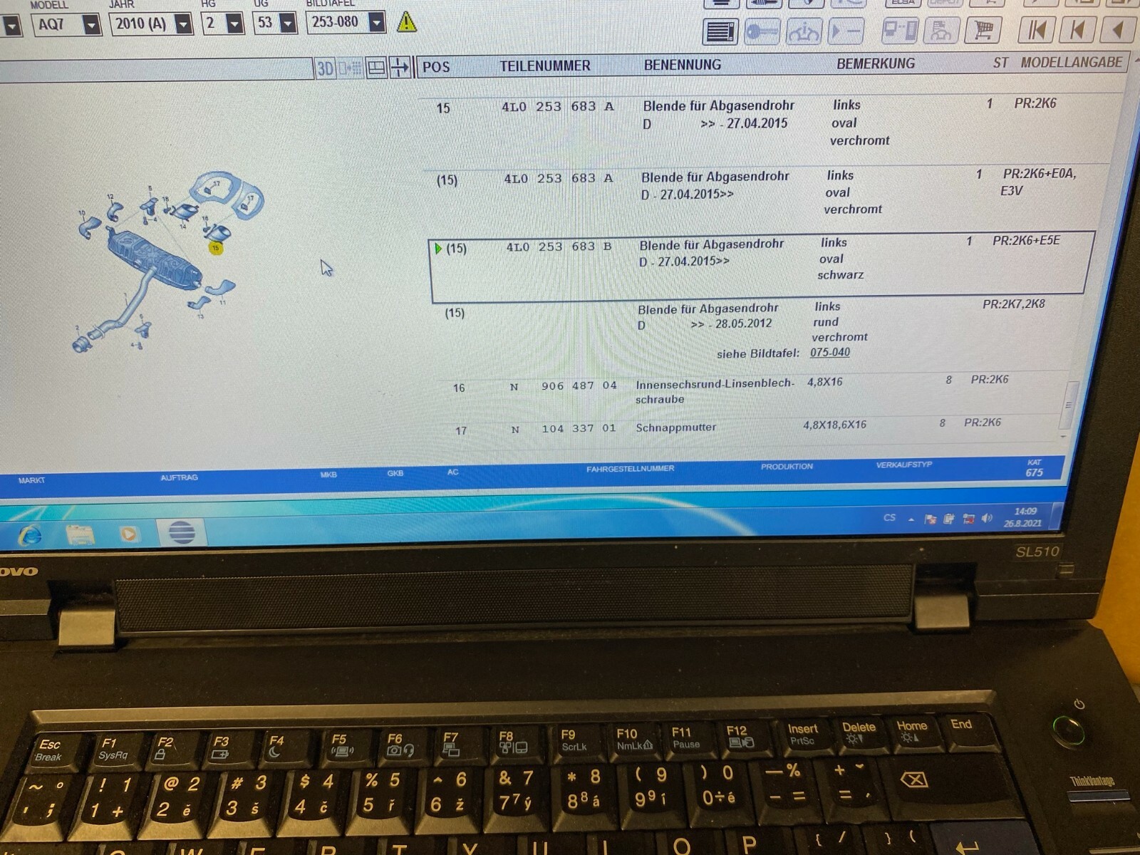 AUDI Q7 4L AUSPUFFBLENDEN SCHWARZ 4L0253683B 4L0253684B ORIGINAL NEU!!! - Obrázek 12