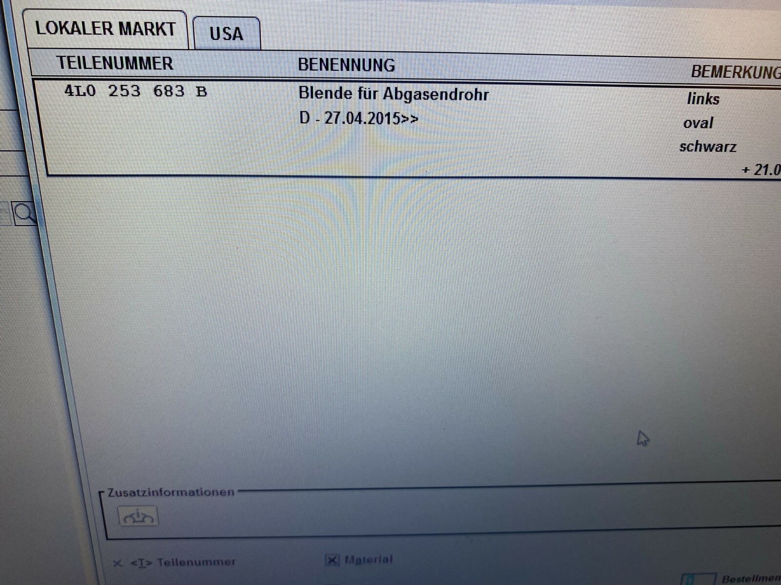 AUDI Q7 4L AUSPUFFBLENDEN SCHWARZ 4L0253683B 4L0253684B ORIGINAL NEU!!! - Obrázek 13