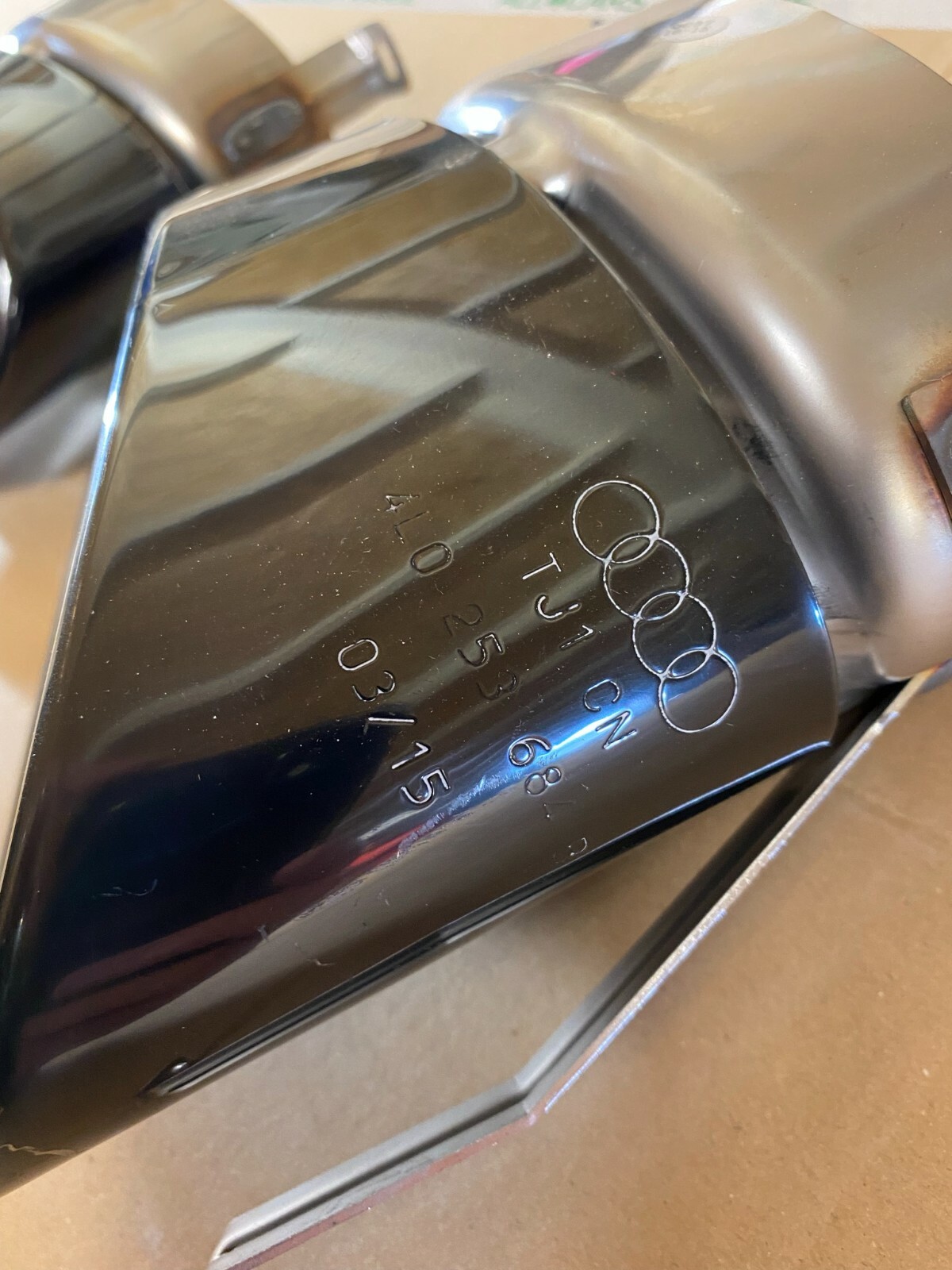 AUDI Q7 4L AUSPUFFBLENDEN SCHWARZ 4L0253683B 4L0253684B ORIGINAL NEU!!! - Obrázek 6