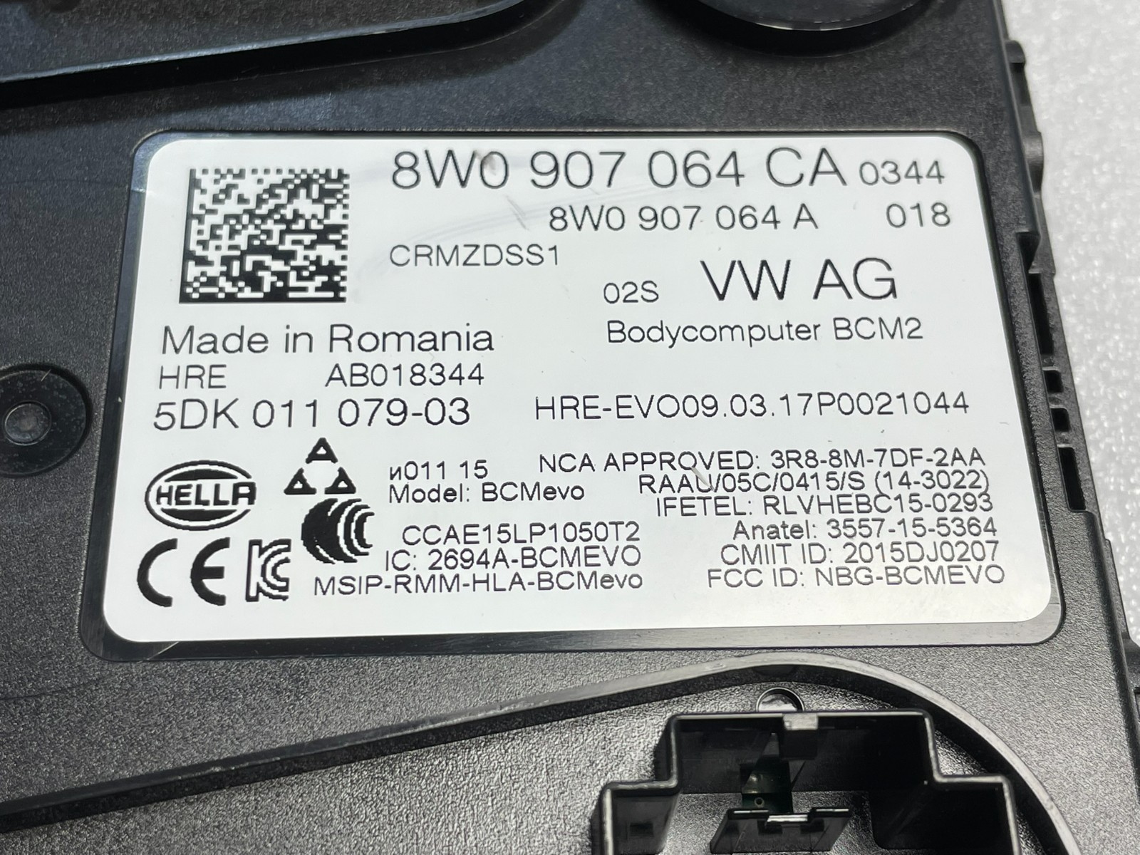 AUDI RS5 BORDNETZ ZENTRALSTEUERGERÄT FÜR KOMFORTSYSTEM BCM 8W0907064CA ORIG.NEU - Obrázek 3