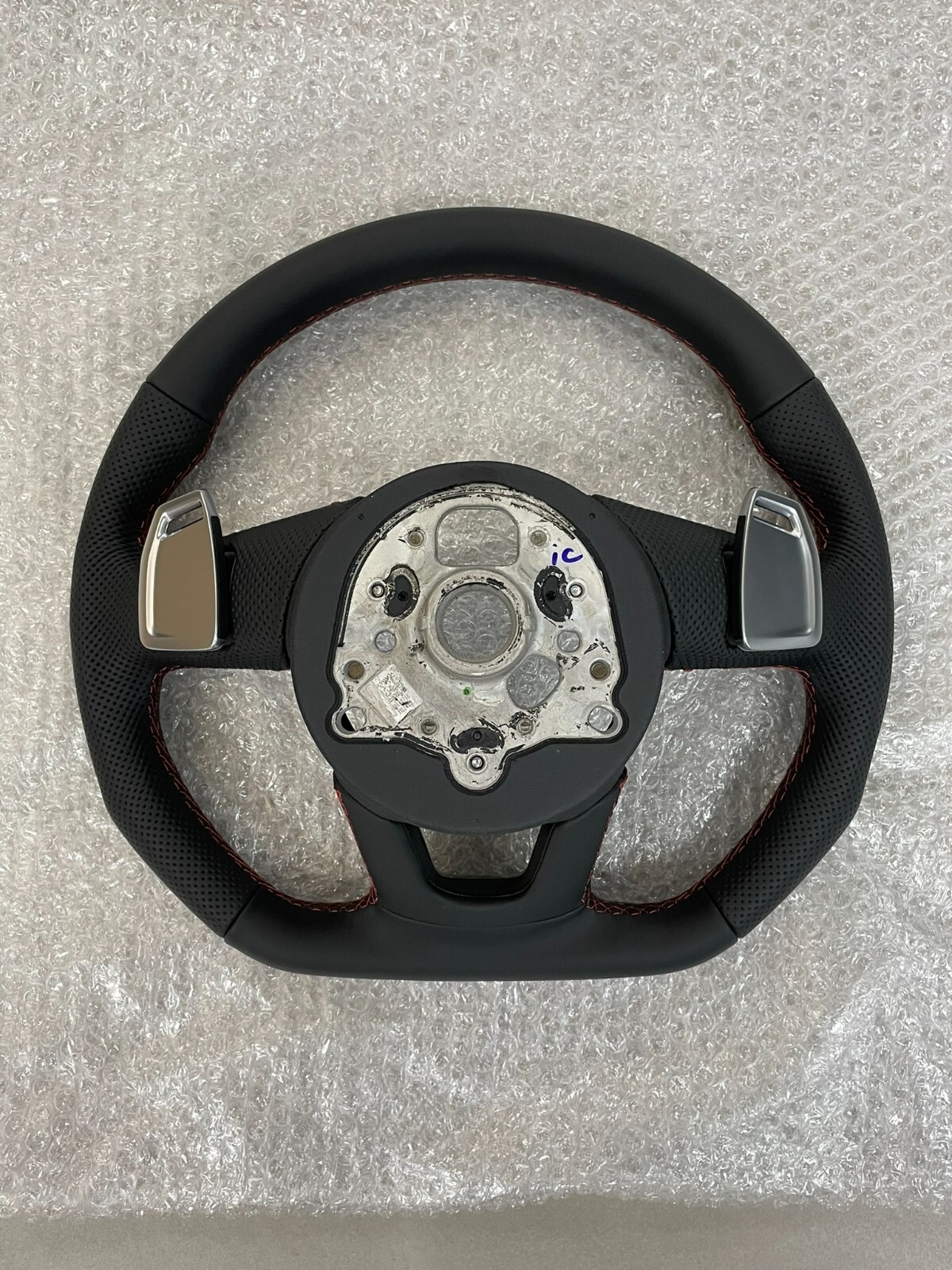 AUDI S4 S5 8W SPORT LEDER LENKRAD ABGEFLACHT GELOCHT S PADELS 8W0419091 ORIG NEU - Obrázek 12