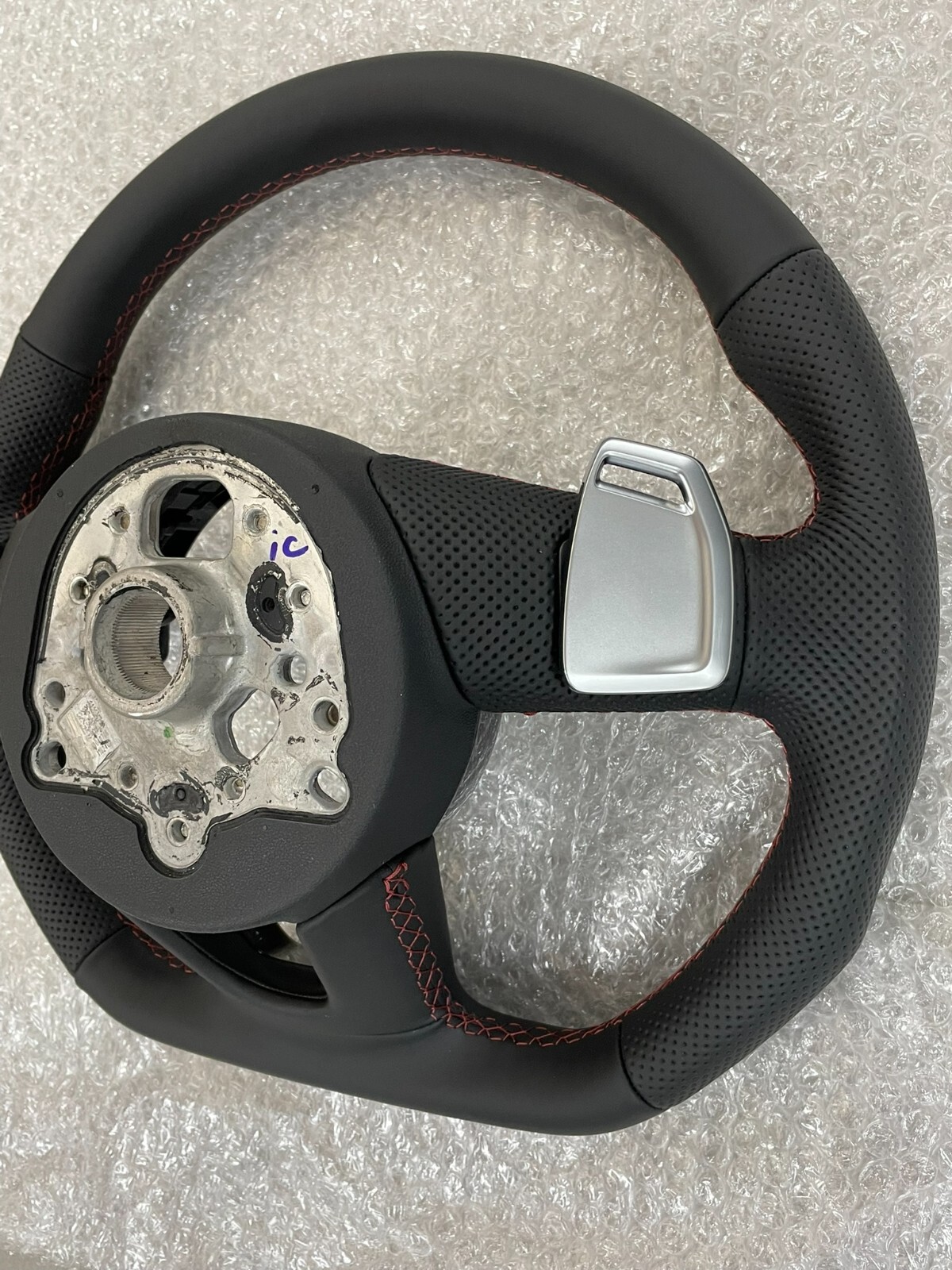 AUDI S4 S5 8W SPORT LEDER LENKRAD ABGEFLACHT GELOCHT S PADELS 8W0419091 ORIG NEU - Obrázek 13