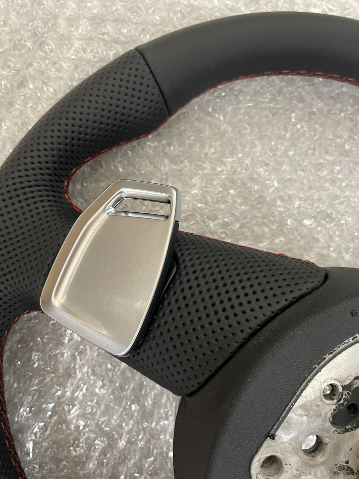 AUDI S4 S5 8W SPORT LEDER LENKRAD ABGEFLACHT GELOCHT S PADELS 8W0419091 ORIG NEU - Obrázek 15