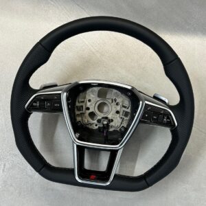 AUDI S6,A6,A7,A8 C8 SPORT LEDER LENKRAD S ABGEFLACHT-Fast Neu-Dem vom Neu Wagen