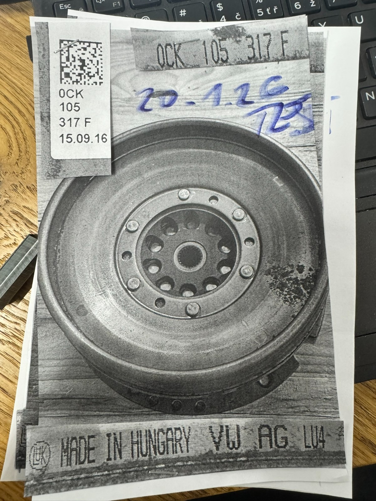 AUDI SCHWUNGRAD A4 A5 A6 Q5 AUTOMAT SCHWUNGRAD 0CK105317F Fast Neu nur Km 26360 - Obrázek 12