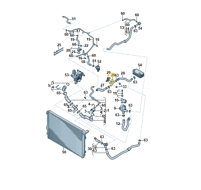 AUDI STEUER KÜHLMITTEL REGEL VENTIL 5Q0906457K NEU ORIG. AUDI TEIL !!5Q0906457K - Obrázek 4