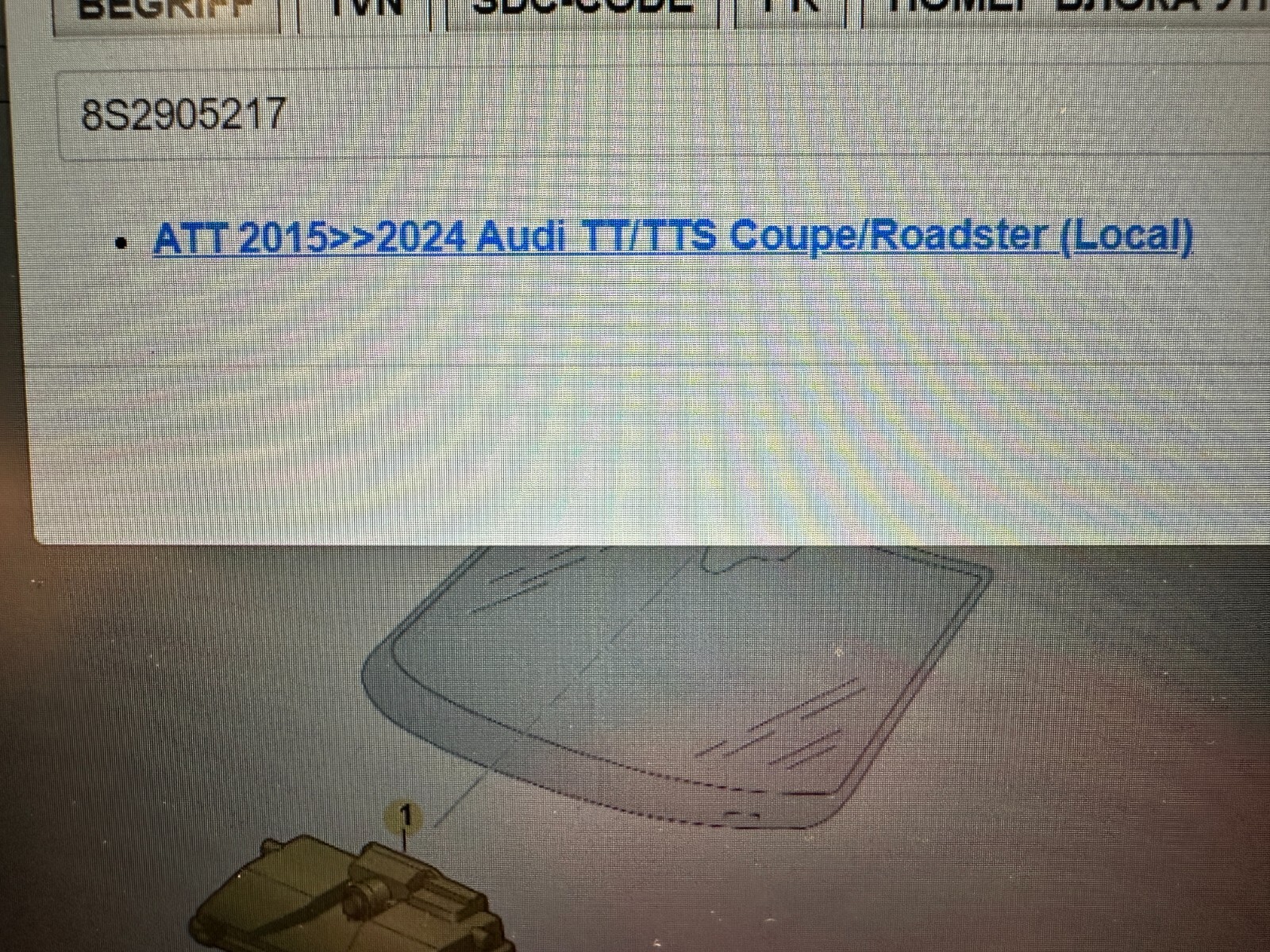 AUDI TT 8S START STOP SCHALTER 8S2905217 Fast Neu Teil demont vom Test Wagen ! - Obrázek 6