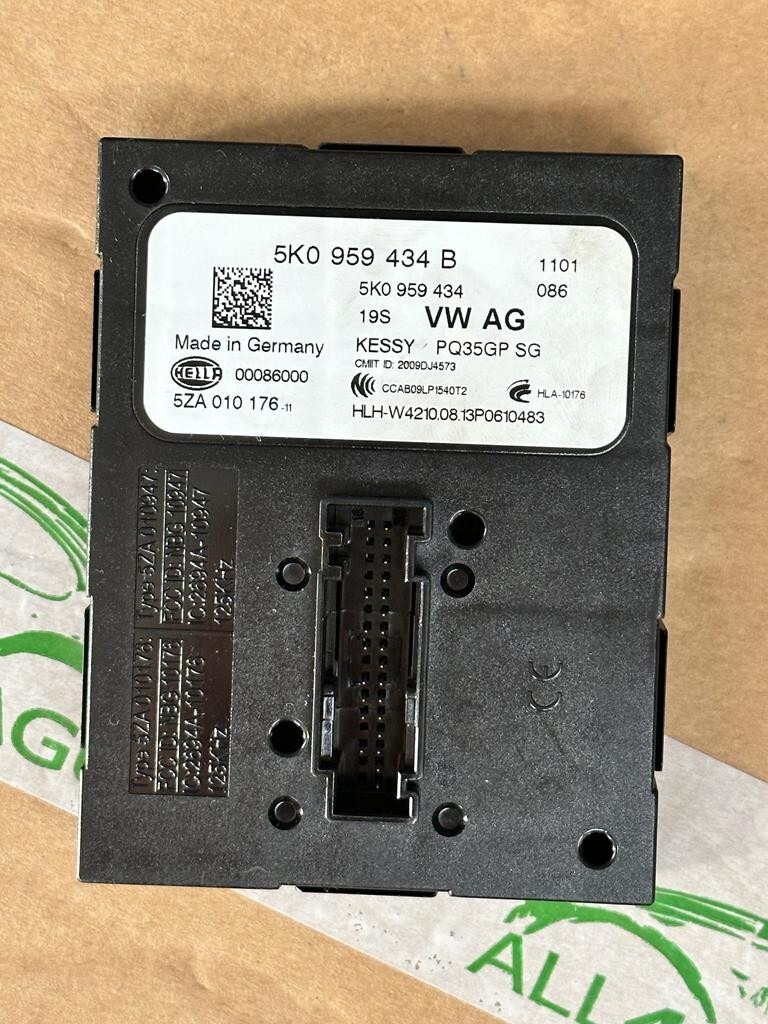 AUDI VW SKODA STEUERGERÄT KEYLESS ENTRY KESSY 5K0959434B 5K0 959 434 B Fast Neu. - Obrázek 5
