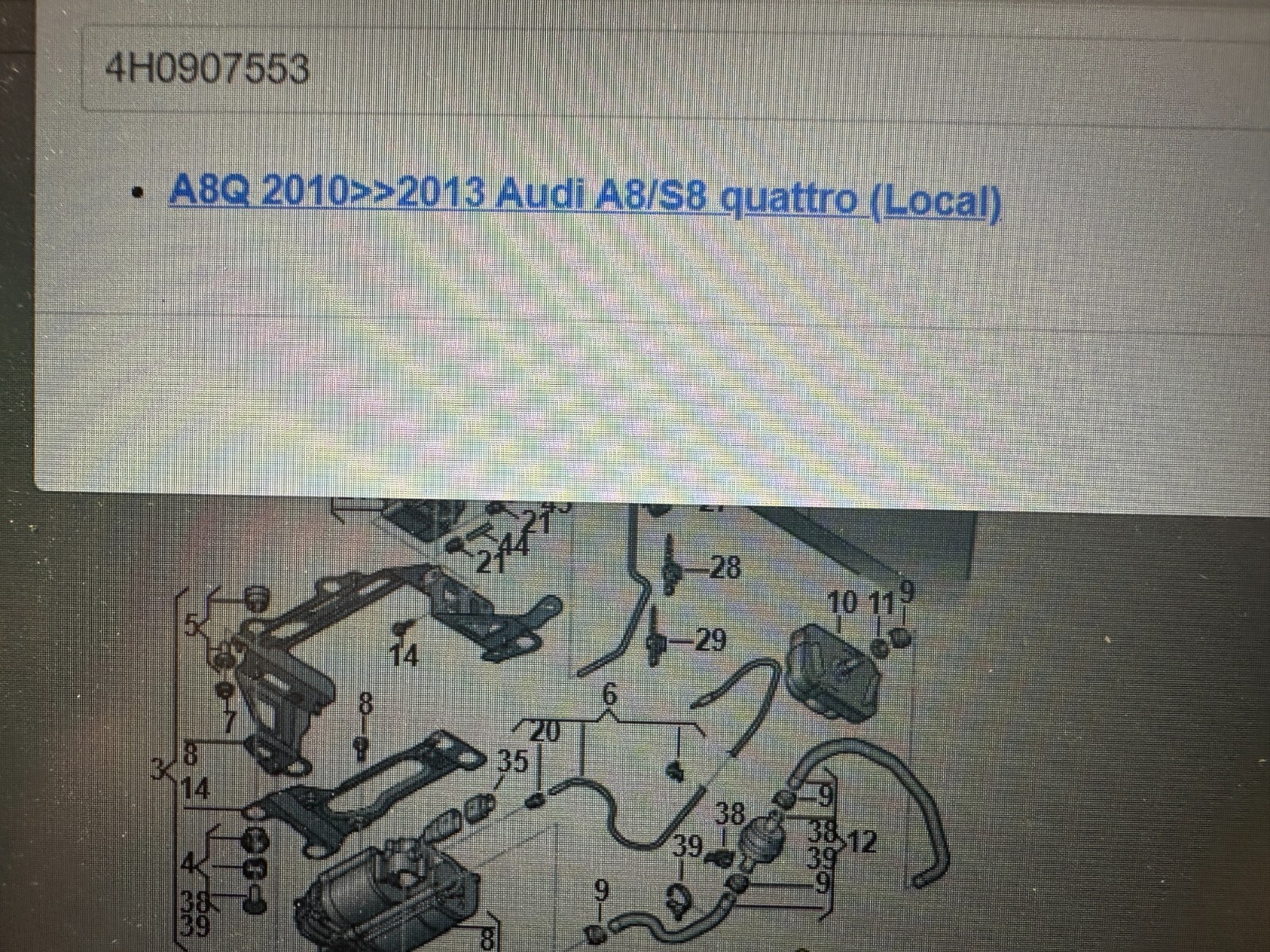 Audi A8 Steuergerät Niveauregelung Luftfederung 4H0907553 Fast Neu dem test Car - Obrázek 6
