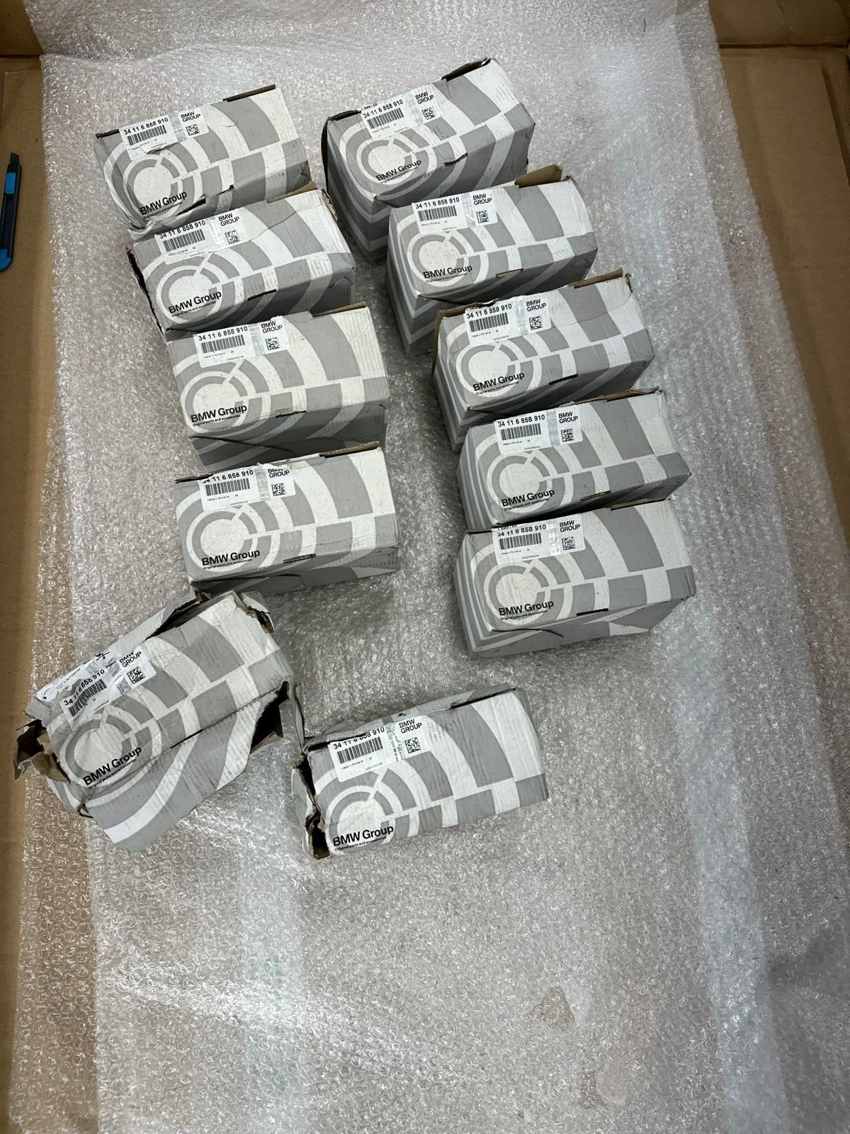 BMW 1, 2 BREMSBELÄGE BRAKE PADS 34116858910 34116850567 ORIG.BMW PARTS