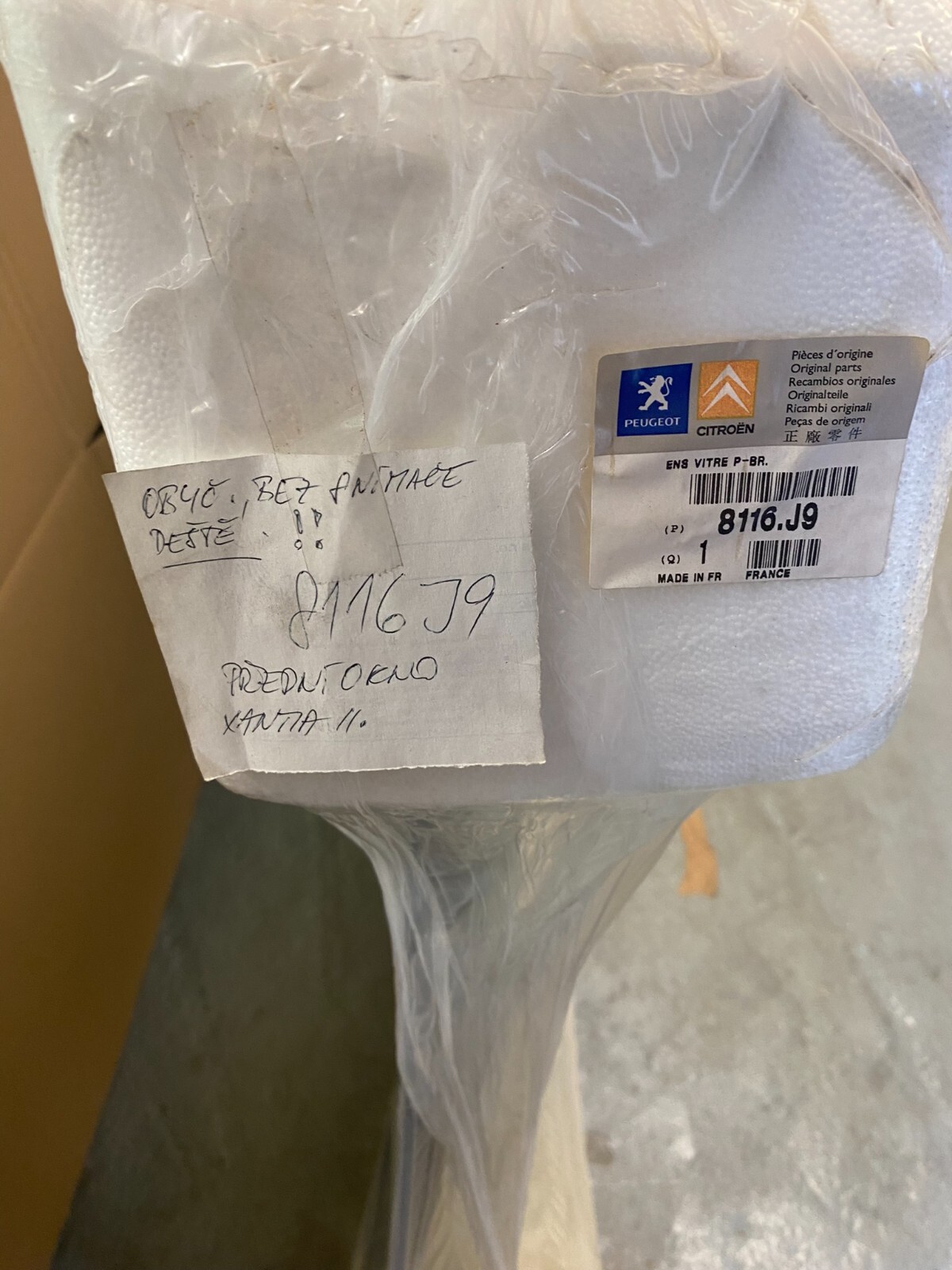 CITROEN XANTIA II WINDSCHUTZ SCHEIBE 8116 J9-EUROCODE 2720AGN1C,ORIG.CITROEN NEU - Obrázek 4