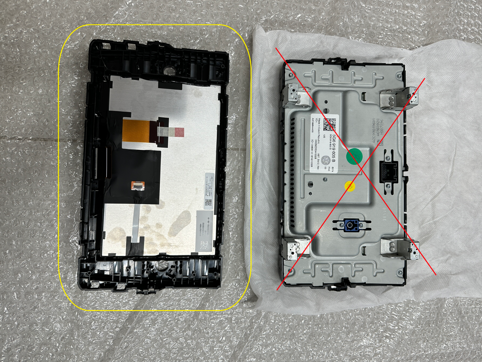 ERSATZDISPLAYS FÜR VW NAVIGATION ZU VW ERSATZTEIL FÜR VW ERSATZTEIL : 5G6919605B - Obrázek 13