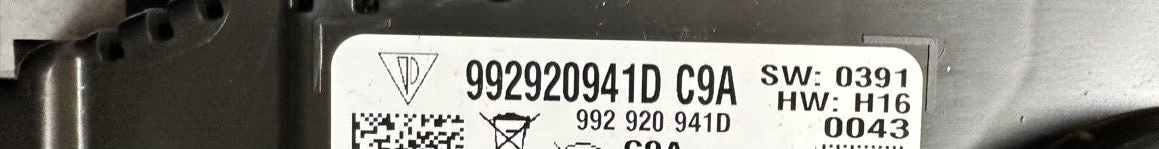 KOMBIINSTRUMENT VIRTUAL COCKPIT PORSCHE 992 GTS 992920941D WEISS NEU - 0 KM! - Obrázek 21